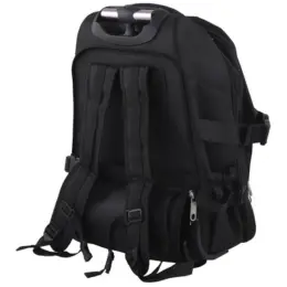 1680D Trolley Laptop Backpack Black Back Angle